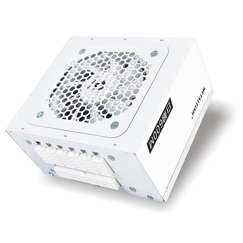 METALFISH SFX-500W Full-MODULAR White SFX Power Supply For Gaming Computer Case With White Silicone Modelar Cable 100/220V Input