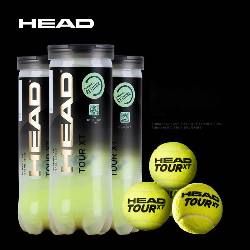 HEAD Professional Tennis 4B TEAM 3 Tour X  Training Ball T 3B Pro Match Balls High Elasticity Resistant Durable Excesice