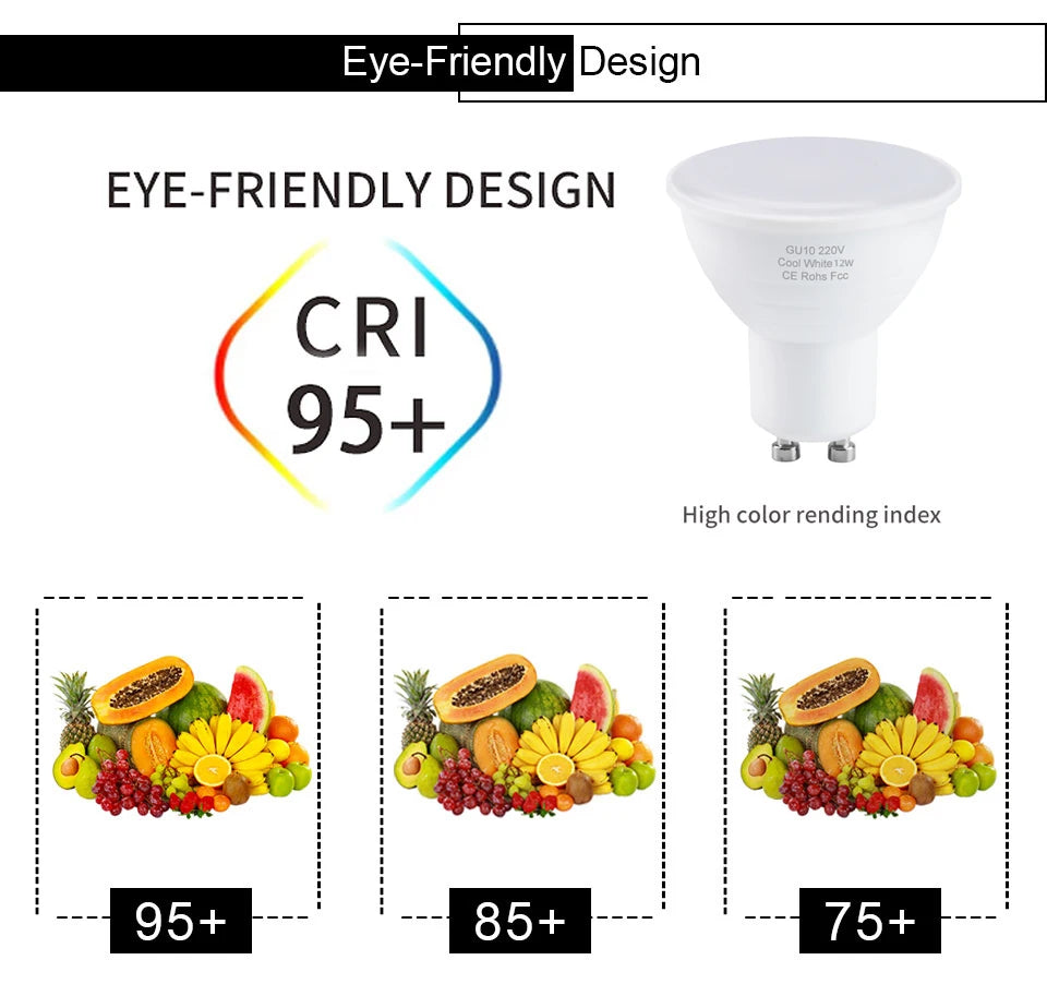 10 قطع GU10 E27 E14 MR16 GU5.3 Lampada LED Bulb 6W 220V Bombillas LED Lamp Spotlight Lampara Spot Light