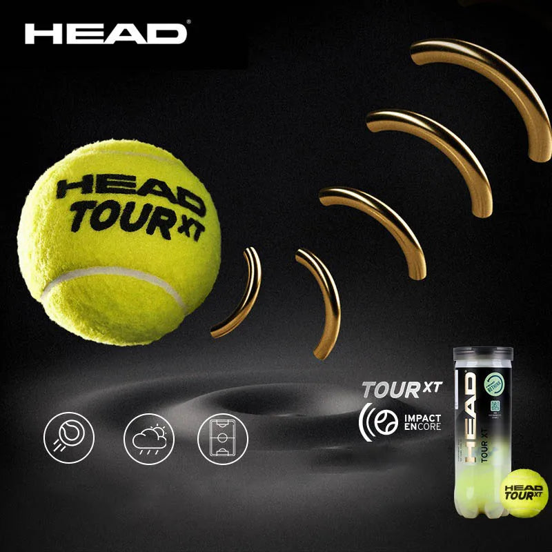 Мяч для профессионального тенниса HEAD 4B TEAM 3 Tour X Training Ball T 3B Pro Match Balls Высокая эластичность Устойчивость Долговечность Excesice