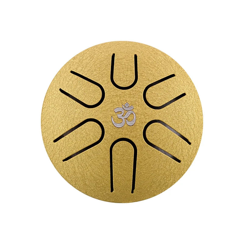 Hluru Mini Glucophone 3 Inch 6 Notes Steel Tongue Drum Handpan Ethereal Drum Music Drum Handpan Drum Music Instrument