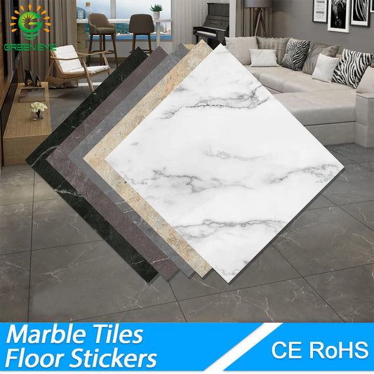 Wall Sticker Thick Self Adhesive Tiles Floor Stickers Marble Bathroom Ground waterproof Wallpapers PVC Bedroom Furniture Room