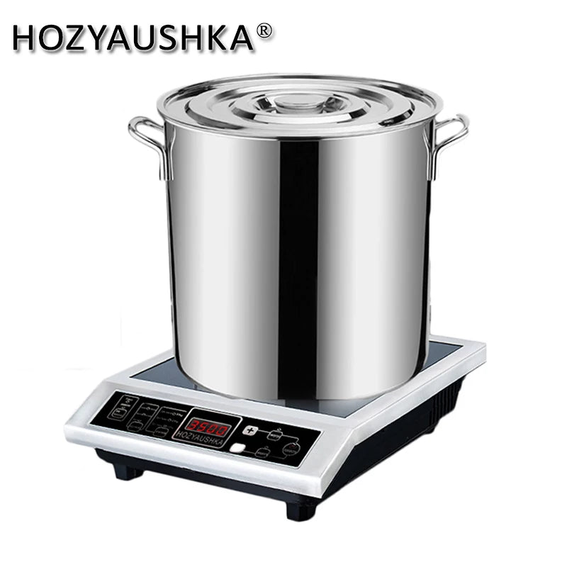 High-power induction cooker 3500W commercial stainless steel induction cooker household stir fry battery