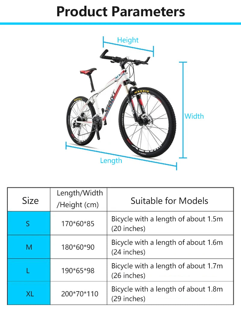 Защитный чехол для велосипеда Bicicleta S-XL, многоцелевой, для защиты от дождя, снега, пыли, любой погоды, водонепроницаемый, для гаража, новый