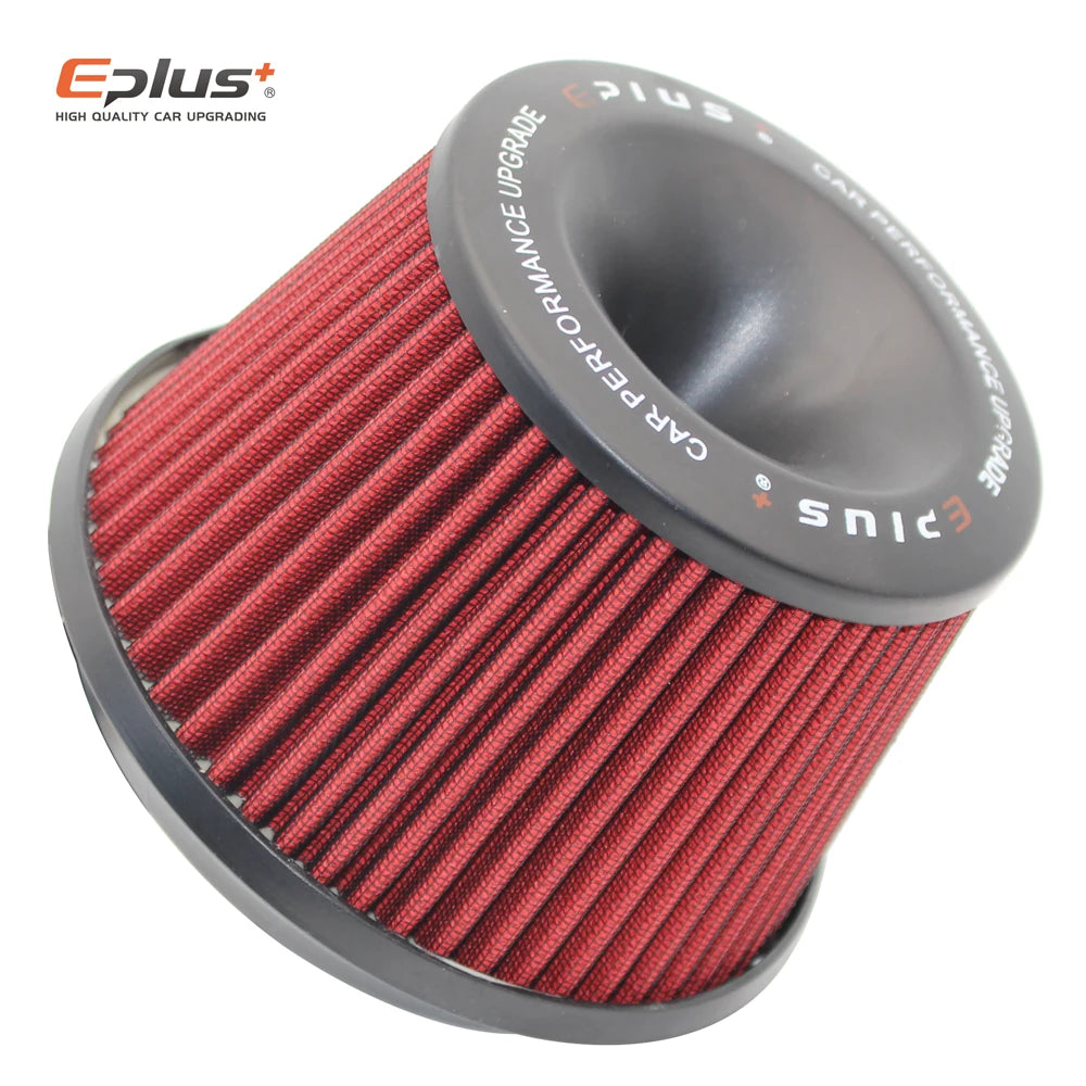 EPLUS Car Filters Air Intake System High Flow Filtre A Air Voiture Universal Connecting Base Red Green 3inch 76mm Automobiles