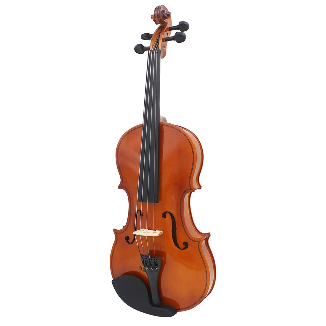 4/4 3/4 1/2 1/8 Acoustic Violin Color Natural / Black Fiddle For Violin Beginner With Case & Bow & Rosin