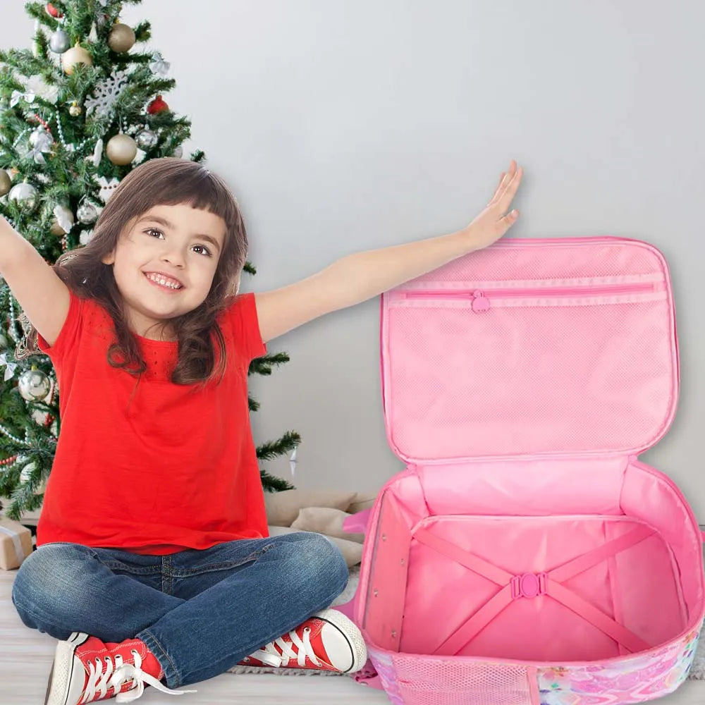 Kids Luggage for Girls, Unicorn Rolling Travel Carry on Suitcase for Toddler Children with Wheels