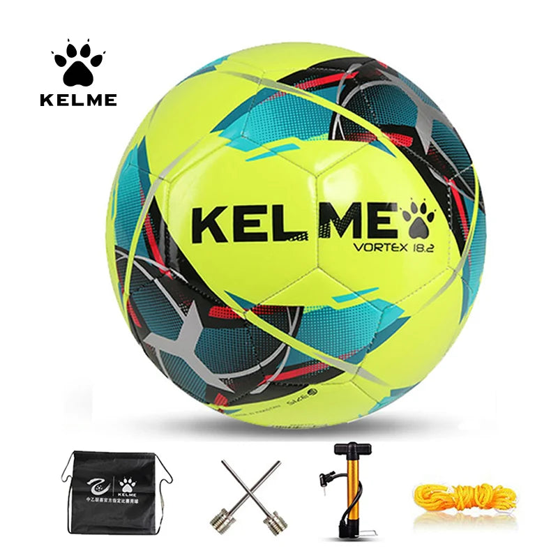 Футбольный мяч KELME Professional TPU Размер 3 Размер 4 Размер 5 Красный Зеленый Гол Командные тренировочные мячи Машинное шитье 9886130