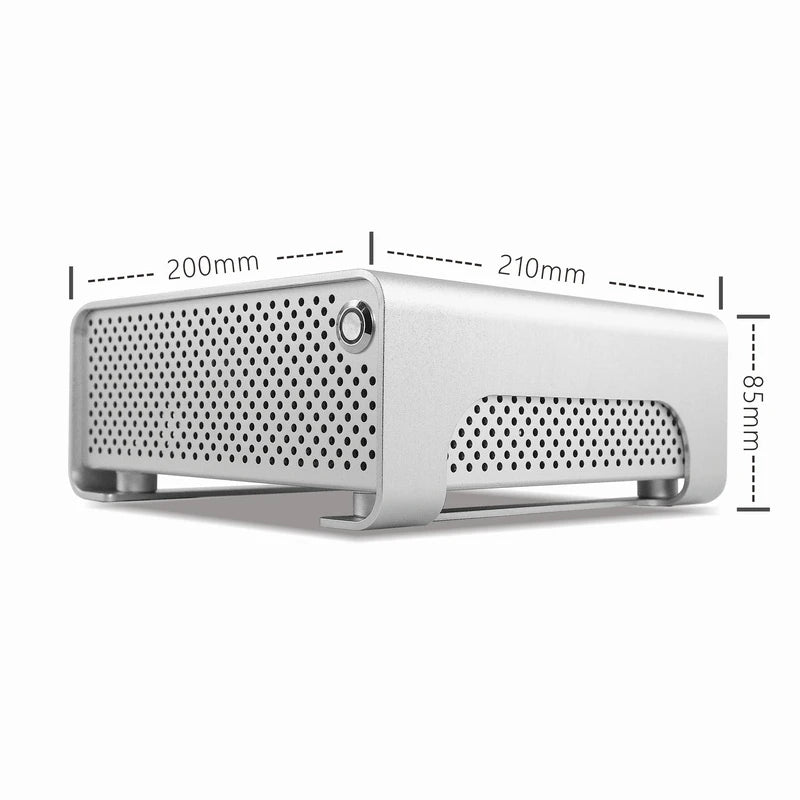 METALFISH MetalGear Plus Алюминиевый Мини HTPC Корпус Mini ITX Корпуса Компьютерный Игровой ПК Настольный Корпус С Блоком Питания Pico PSU