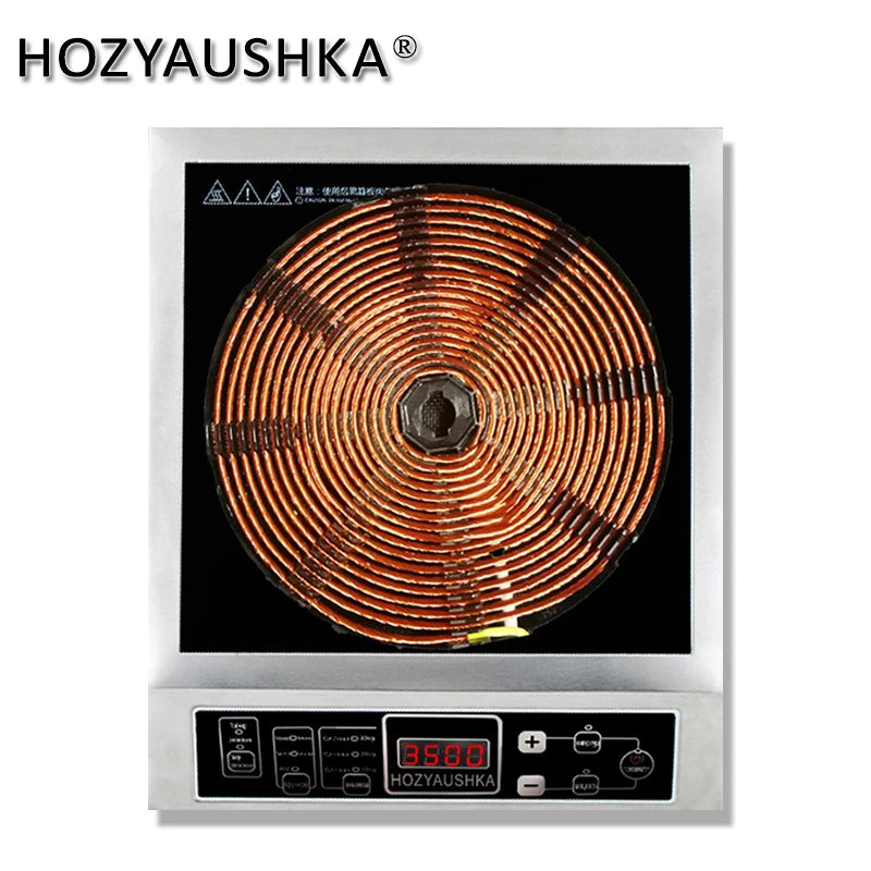 High-power induction cooker 3500W commercial stainless steel induction cooker household stir fry battery