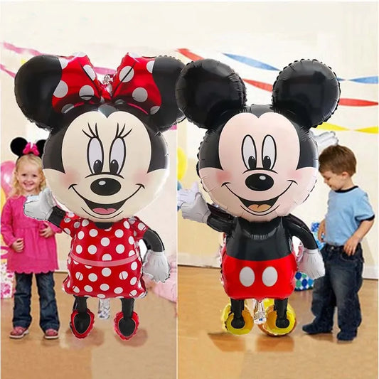 Giant Mickey Minnie Mouse Balloons Disney Cartoon Foil Balloon Baby Shower Birthday Party Decorations Kids Classic Toys Air Gift