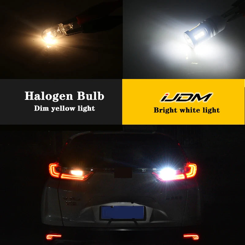 iJDM T4W BA9S LED Blub BAX9S H21W BAY9S LED 12V 24V H6W H5W LED For Car Rear Fog light Red White Auto Parking Reverse Lamp 6000K