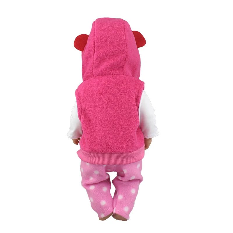 2023 New Cute frog Suits Fit For 43cm Baby Doll 17 Inch Reborn Baby Doll Clothes