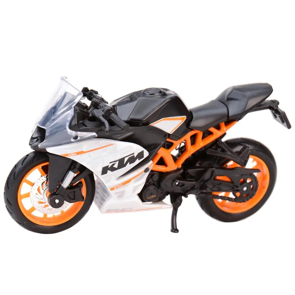 مركبات مايستو KTM RC 390 المصبوبة بمقياس 1:18، الهوايات القابلة للتجميع، نماذج الدراجات النارية، الألعاب