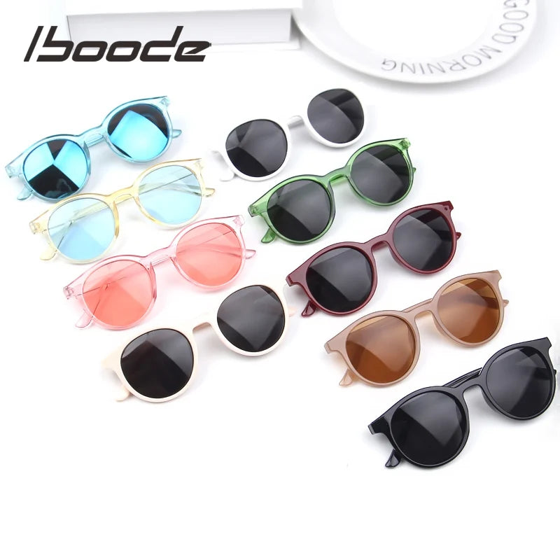 Iboode Kids Fashion Sunglasses Square Children Sunglasses Boy Girl Stylish Goggles Baby Student Eyeglasses Party Eyewear UV400