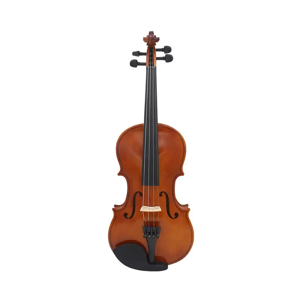 Violin Natural Acoustic Solid Wood Spruce Flame Maple Veneer Violin Fiddle with Cloth Case Rosin Sets