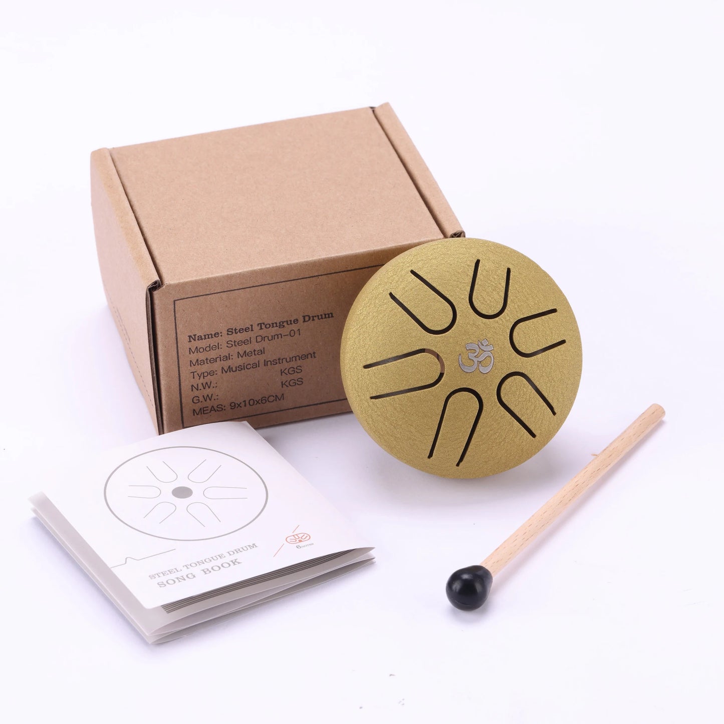 Hluru Mini Glucophone 3 Inch 6 Notes Steel Tongue Drum Handpan Ethereal Drum Music Drum Handpan Drum Musical Instrument