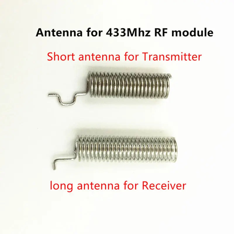 QIACHIP 433Mhz RF Transmitter and Receiver Superheterodyne ASK 433 Mhz Module With Antenna For Arduino Uno Wireless Diy Kits