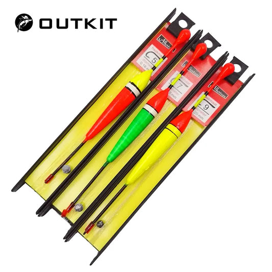 OUTKIT 3 шт./лот леска для ловли карпа Bobber Group Fish Float рыболовные снасти Китай крючок буй рыба плавающий костюм аксессуары