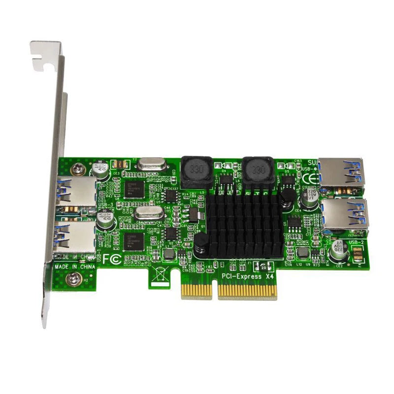 BTBcoin Add On Cards PCIE USB 3.0 Card PCI-E/PCI Express USB 3.0 Controller with 5.25 USB 3.0 Front Panel PC Computer Components