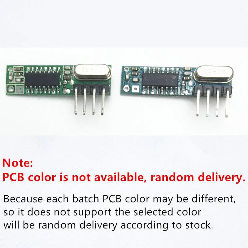 QIACHIP 433Mhz RF Transmitter and Receiver Superheterodyne ASK 433 Mhz Module With Antenna For Arduino Uno Wireless Diy Kits