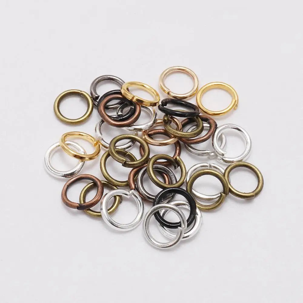 50-200pcs/lot 3-20 mm Jump Rings Split Rings Connectors For Diy Jewelry Finding Making Accessories Wholesale Supplies