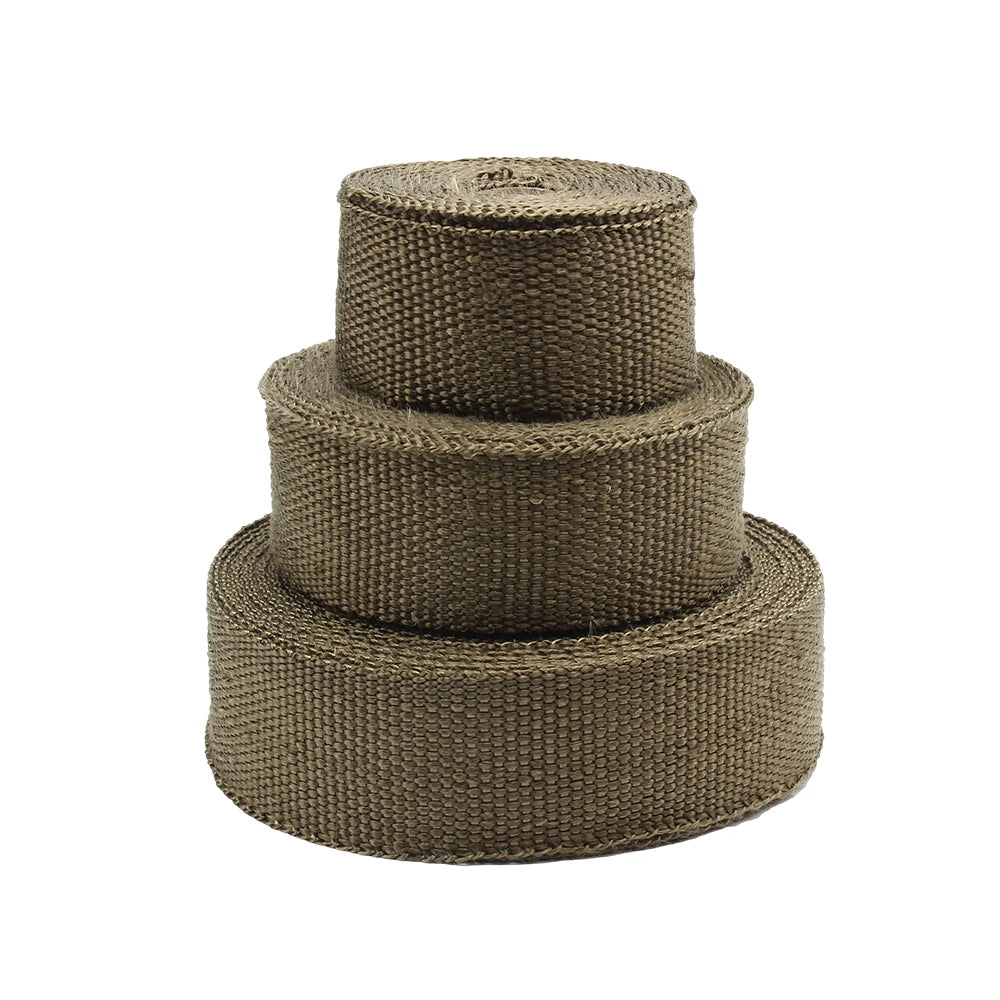 Motorcycle Exhaust Wrap Muffler Thermal Tape Heat Shield Insulation Systems with Stainless Ties 5cm*5M/10M Moto Accessories