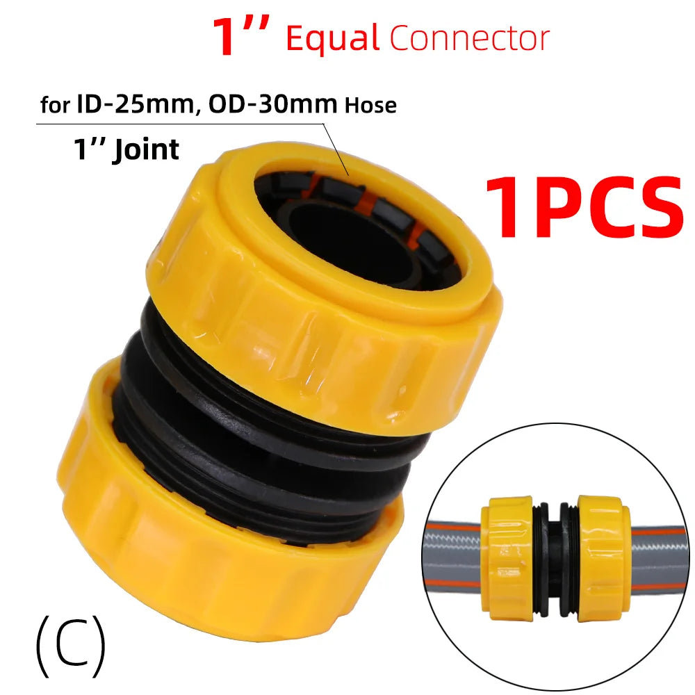 1/2" 3/4'' 1" Garden Car Hose Quick Connectors Repair Damaged Leaky Water Tubeing Adapter PE Pipe Fitting Irrigation Tube Joints