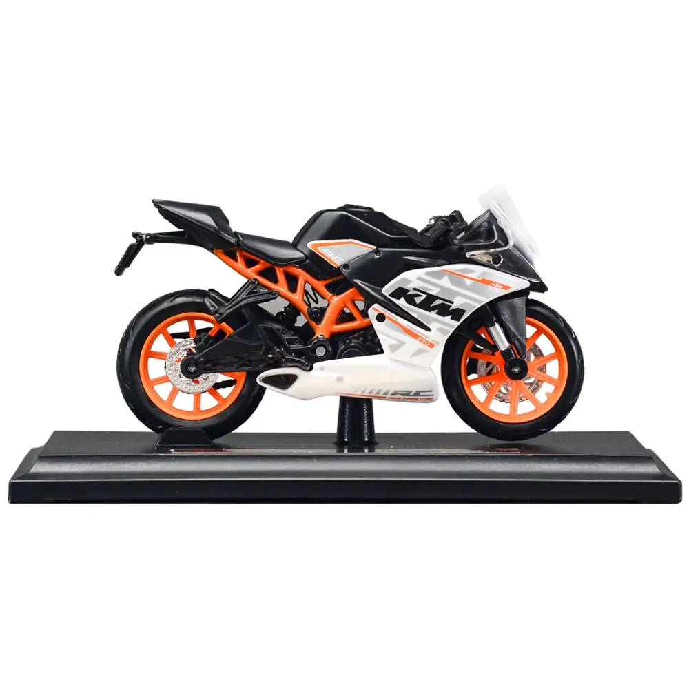 مركبات مايستو KTM RC 390 المصبوبة بمقياس 1:18، الهوايات القابلة للتجميع، نماذج الدراجات النارية، الألعاب