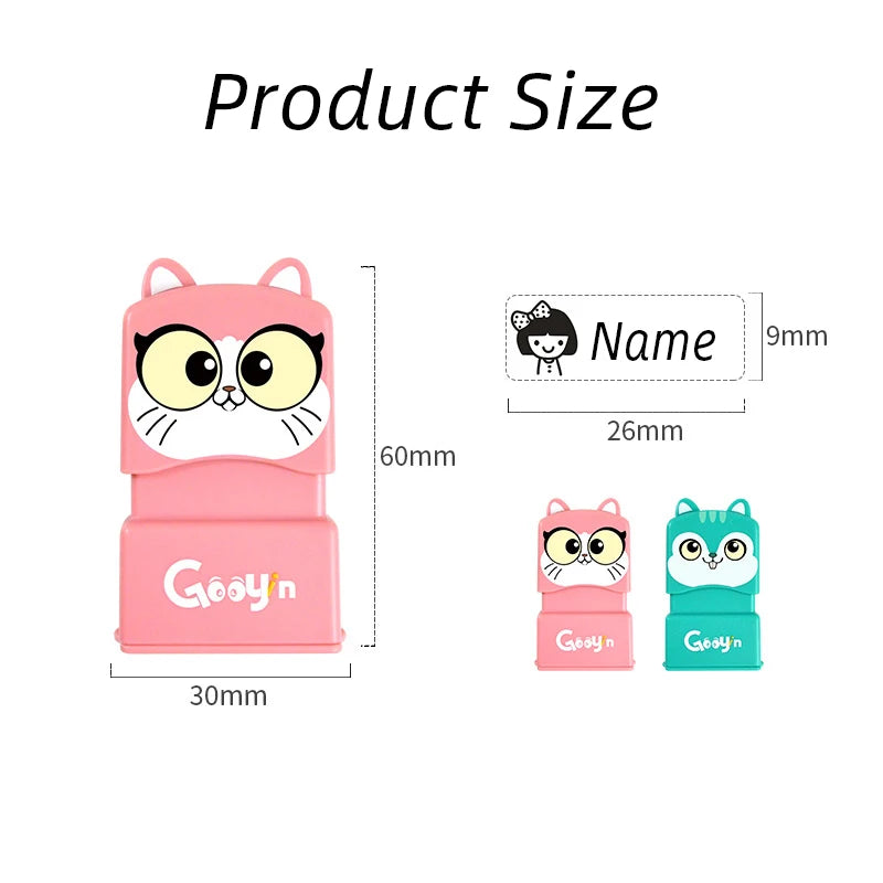 Custom-Made Stamp Baby Boys Girls DIY Toys For Children Customized Sticker Name Seal Student Clothes Chapter No Fade Gifts