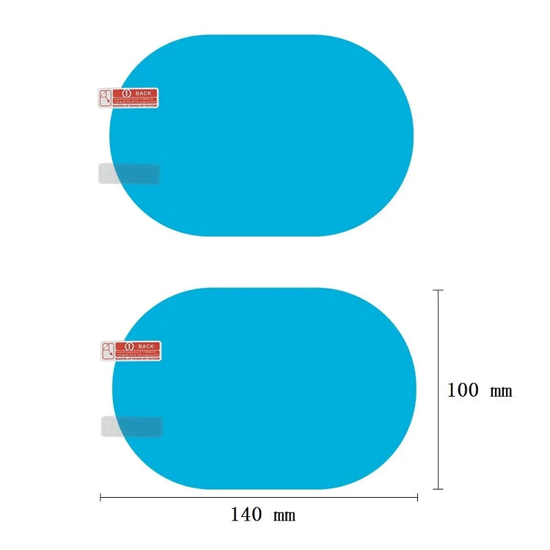 2 قطعة مرآة الرؤية الخلفية للسيارة واقية من المطر مضادة للغشاء ملصق سيارة ملحقات حماية السيارة