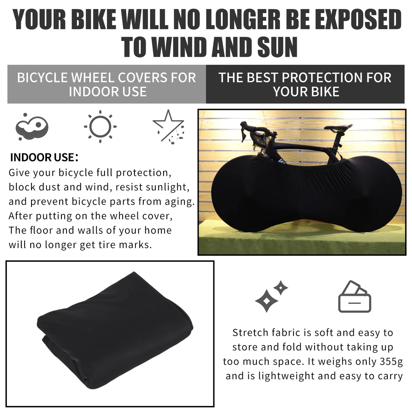 WEST BIKING Bike Protector Cover MTB Road Bicycle Full Protective Gear Anti-dust Wheels Frame Scratch-proof Cycling Accessories