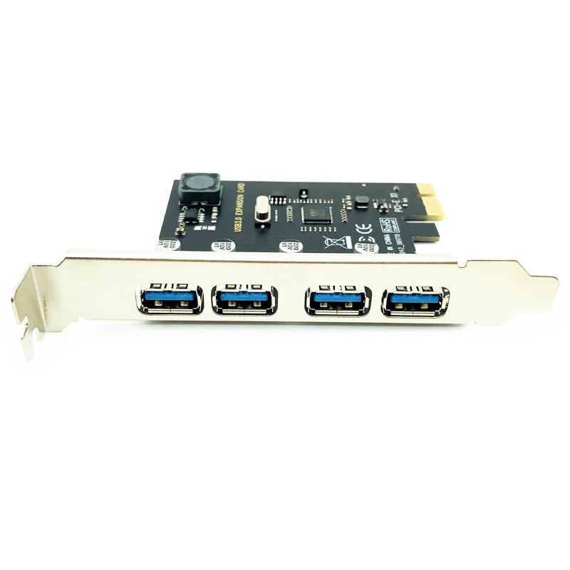 4-портовая плата расширения USB 3.0 PCI-E PCI Express PCIe USB 3.0 HUB-адаптер 4-портовый контроллер USB3.0 USB 3 0 PCI e PCIe Express 1X