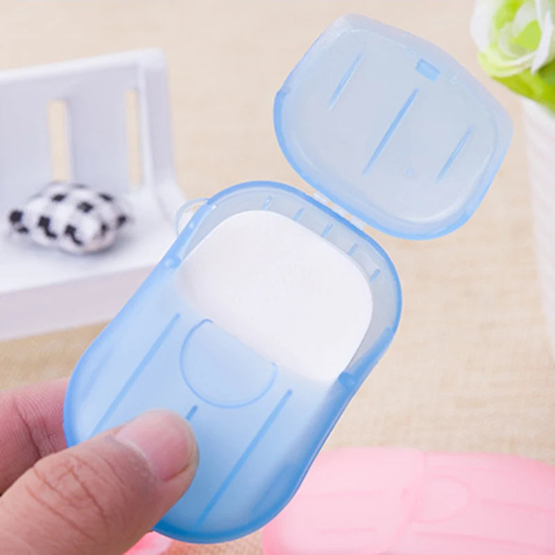 Summer 20pcs/set Children One Time Portable Washing Slice Bath Hand Outdoor Travel Scented Foaming Soap Paper For Baby Care