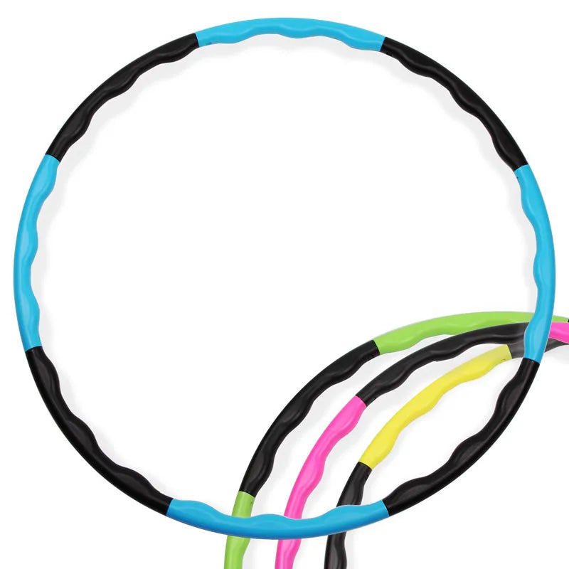 1Pcs 9/8/7 Tubes Yoga Detachable Pilates Hoop Waist Exercise Slimming Sports Hoops Body Building Massage Gym Loss Weight Hoop