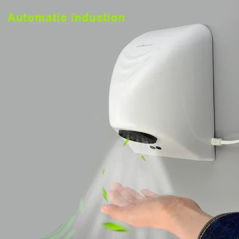 Hotel automatic hand dryer automatic hand dryer sensor Household hand-drying device Bathroom Hot air electric heater wind 220V