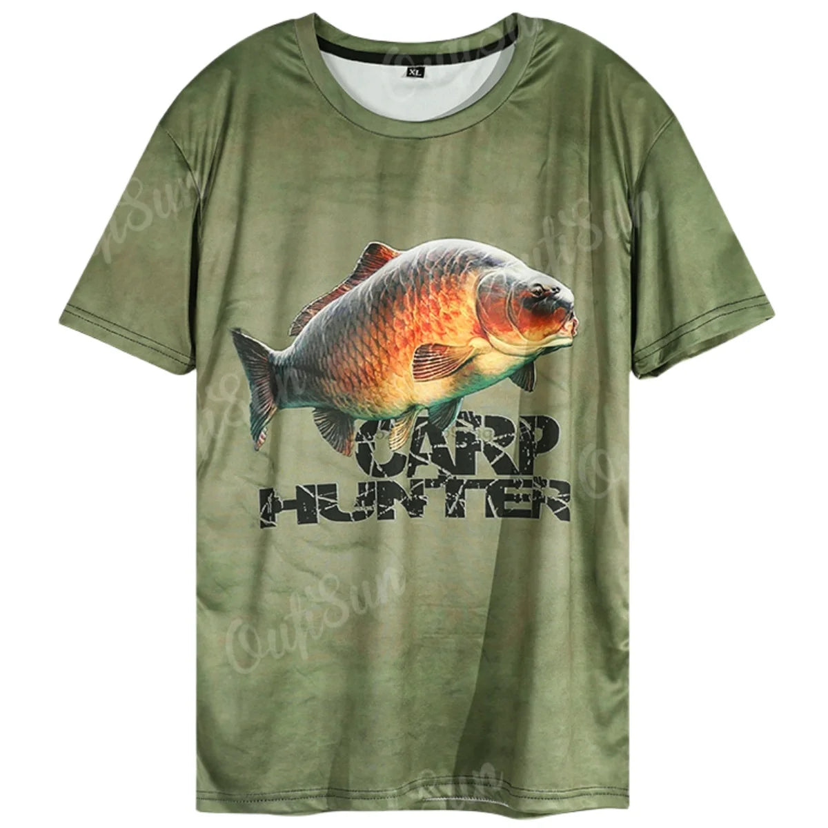 Summer Harajuku Carp Fish Print Men Women T Shirts Casual Breathable Round Neck Short Sleeve Sports Oversized T-shirts Clothing