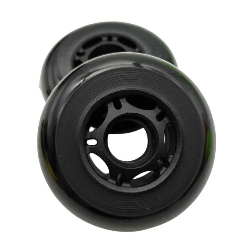 Free shipping roller skate non-flashing wheel skate wheel 72 mm 76 mm 80 mm black wheel