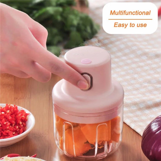 Baby Food Maker Mini Electric Garlic Chopper Meat Grinder Garlic Masher Machine Sturdy Durable Crushed Ginger Vegetable Crusher