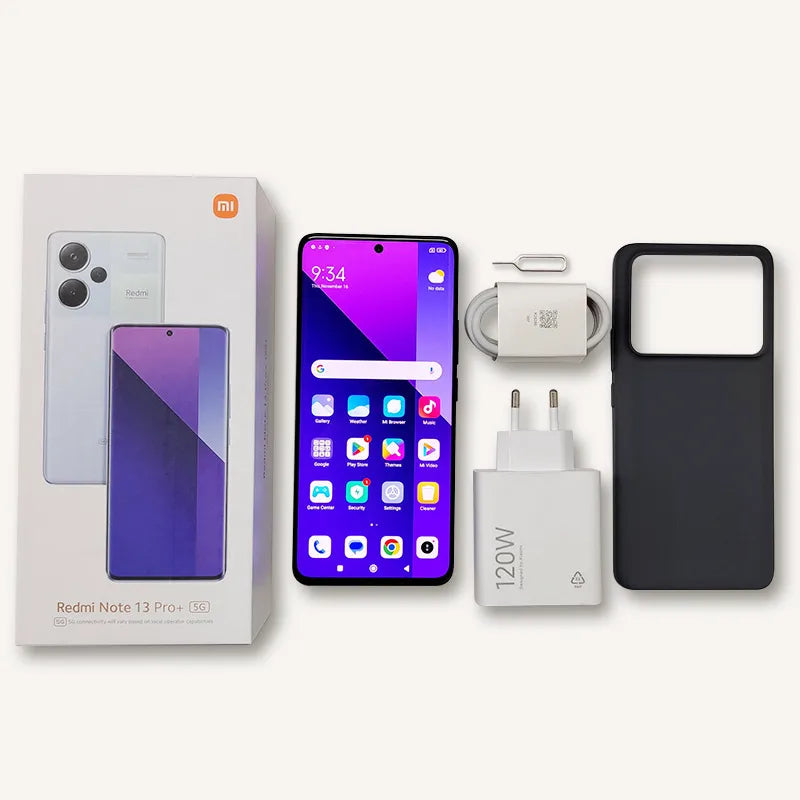 [العرض الأول عالميًا] هاتف Xiaomi Redmi Note 13 Pro Plus 5G الذكي MediaTek Dimensity 7200-Ultra 200MP OIS Camera 120W HyperCharge NFC