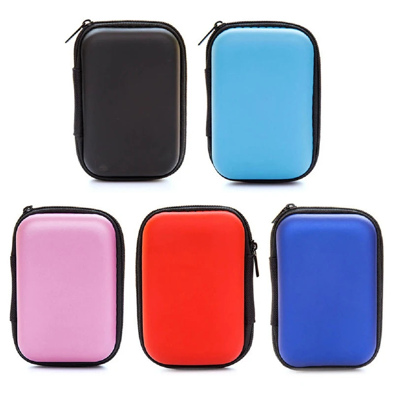 Earphone Protective Bag Box Hard Case Digital Charger Headphone Storage Bag Usb Data Cable Organizer Carrying Pouch Storage Bag