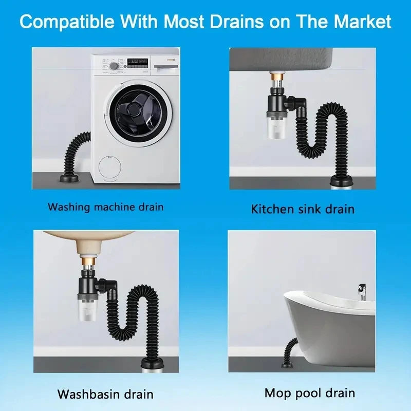 1PC Washbasin Drain Pipe Insect Proof Odor Proof Blockage Proof And Leak Proof Water Dispenser Washbasin Drainage Pipe