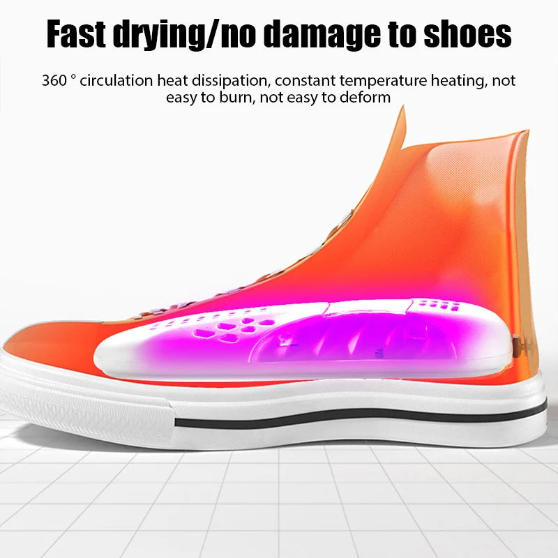 Boots Electric Shoes Dryer Deodorizer with Heat Dehumidifier Device Foot Warmer Heater Eliminate Odor UV Shoe Drying Household