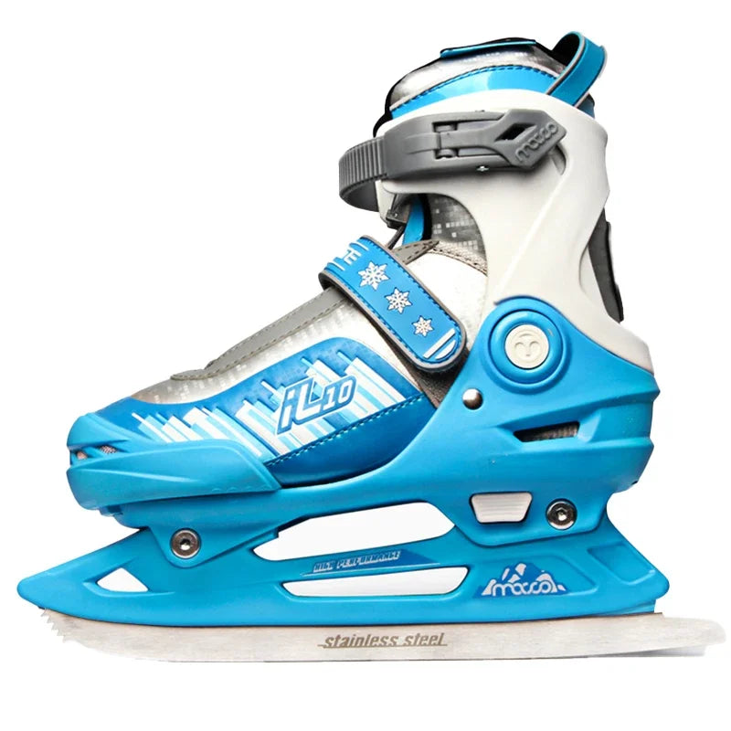 New Beginners Breathable Adjustable Winter Ice Blade Speed Skates Shoes Children Ice Blade Warm Thermal Ice Hockey Skating Shoes