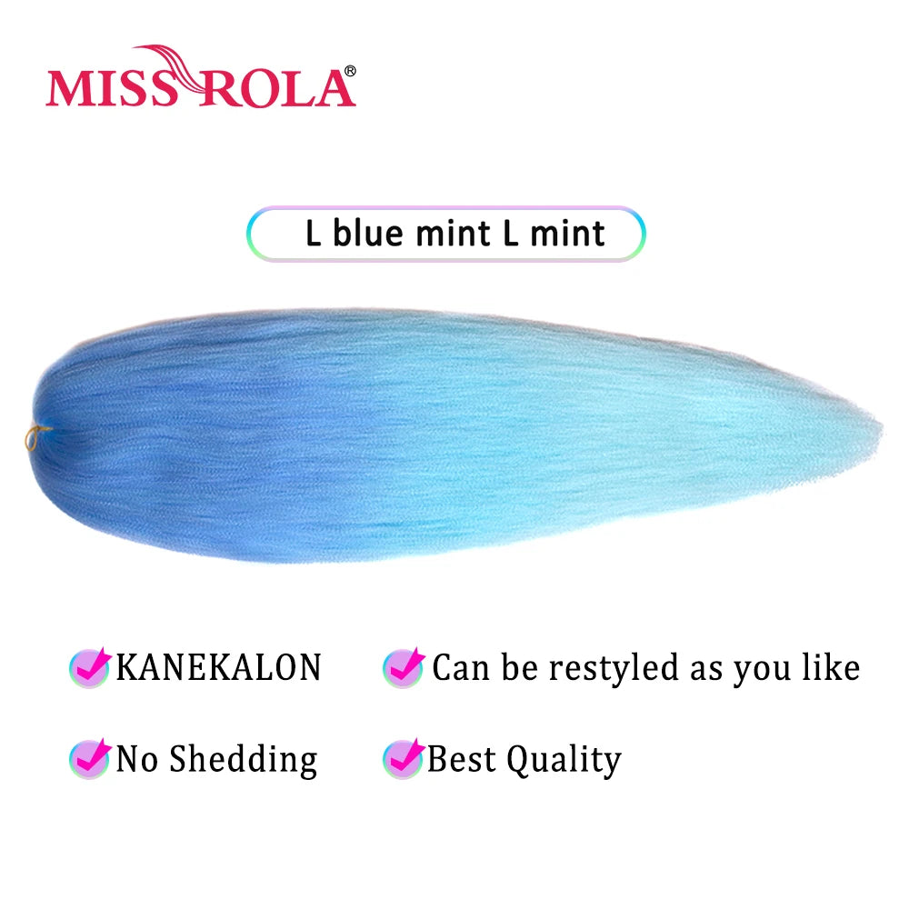 Miss Rola Synthetic Wholesale Bulk 5 Pieces 24 Inch 100g Stretched Jumbo Braiding Hair Kanekalon Pink Twist Braid Hair Extension