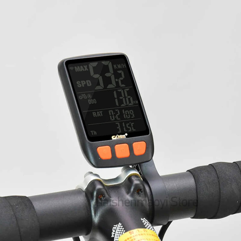 BOGEER Wireless Bike Speedometer Backlight USB Rechargeable Bike Cycling Computer Bicycle Speed Meter Odometer Bicycle Computer