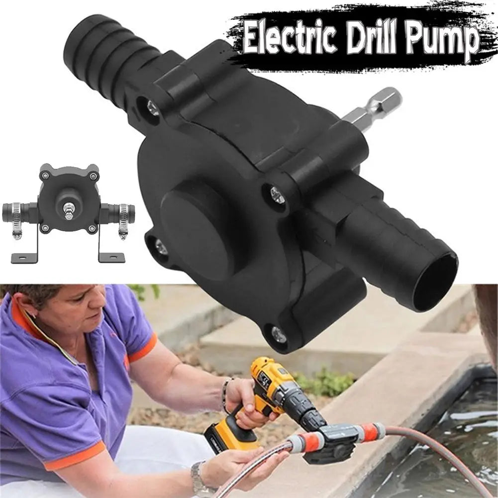 Household Portable Electric Drill Pump Diesel Oil Fluid Water Pump Mini Hand Self-priming Liquid Transfer Pumps Car Accessories