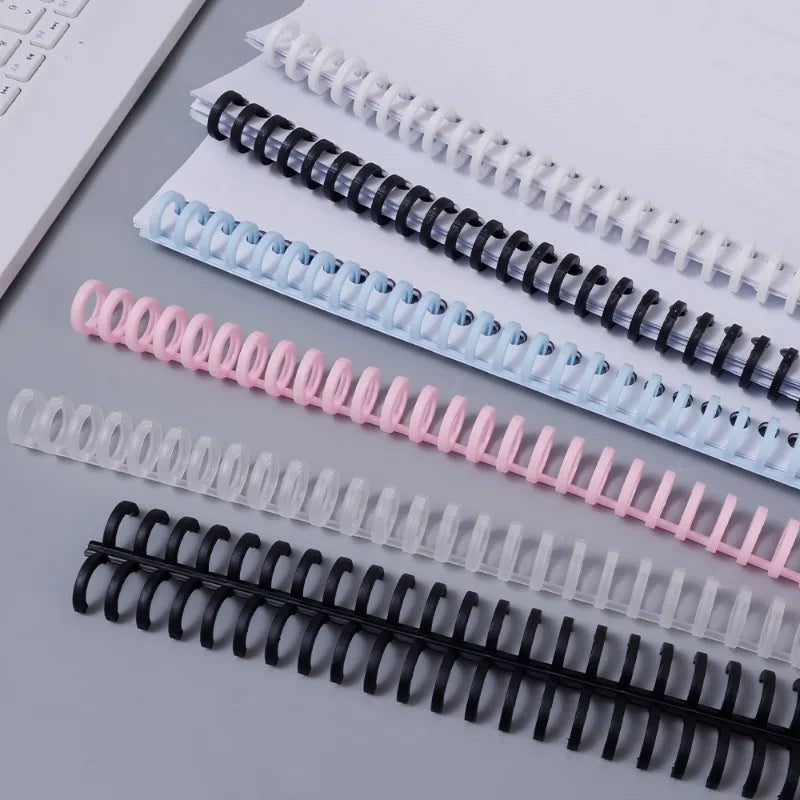 30 Holes Detachable Buckle Loose-leaf Paper Book Circles Ring Scrapbook Album Binder Spiral A4 A5 B5 Notebook Binding Clips