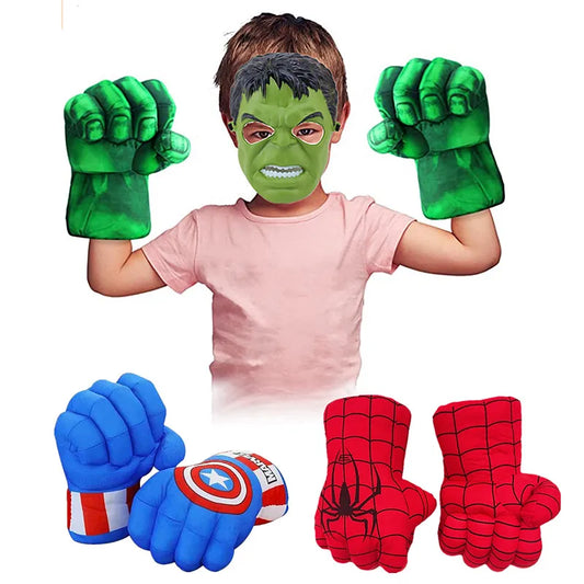 Дети Infinity War Smash Gloves Superhero Foam Green Dress Up Fist Requip Halloween Cosplay Performance Dress Up