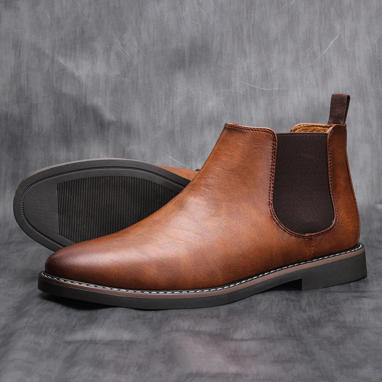 40~46 Men Chelsea Boots Brand Retro Comfortable 2023 Fashion Men Boots #KD5241